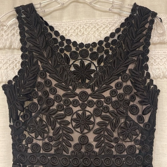 Anthropologie Yoana Baraschi sheer Lace Dress 100% Silk Size 0 - Picture 2 of 8
